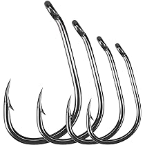 Alwonder 50 Hameçons Carpe Sans Ardillon – Tige Incurvée PTFE, Longue Tige, Anti-détection, Pour Montage Blowback Ou KD Rig