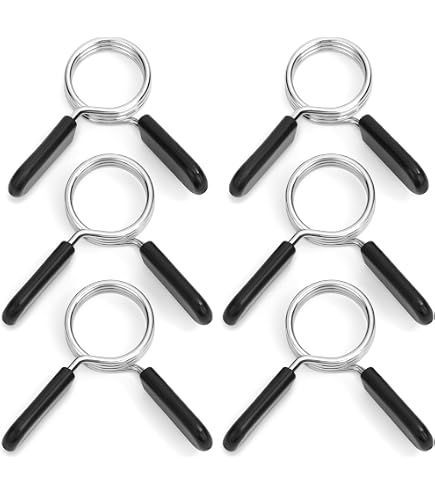Lot De 4 Pinces à Haltères 28mm - Colliers à Ressort Acier Pour Barre De Musculation - Antidérapant Et Durable