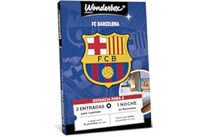 Tick&Box - Caja Regalo - FC Barcelona - 2 entradas para 1 Partido a Elegir Entre 19 Partidos al año + 1 Noche de Hotel en Barcelona - Idea Regalo Original Supporters