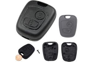 RONGJ Cover Chiave Guscio Telecomando 2 Tasti Peugeot 106 107 206 207 208 407 806 Citroen C1 C2 C3 C4 C5 Xsara Picasso Saxo Saxò Toyota Aygo Scocca Chiavi Auto Ricambio Senza Elettronica E Transponder