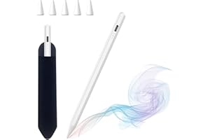 HZD Lápiz para iPad 2018-2025, Stylus Pen iPad 11&10th Generation, Carga Rápida, Rechazo de Palma, Pencil para Apple iPad 11/10/9/8/7/6, Pro M4/11/12.9"/13", Air 3/4/5/M2/M3, Mini 5/6/7