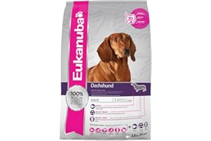 Eukanuba Premium karma dla psów jamników, Welsh Corgi, Little Basset Griffon Vendéen, Dandie Dinmont Terrier - Polecany przez weterynarzy - 100% kompletny i zrównoważony - Z kurczakiem - 2,5kg