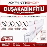 Ayrıntıshop Duşakabin Alt Suluk Fitil Conta Uzunluk 60cm - 4mm ile 6mm camlar i&ccedil;in (60 cm)