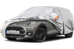 Kayme Bâche Voiture Étanche Respirante Compatible avec Mini Clubman F54(2015-2023), 6 Couches Housse de Protection Voiture Extérieur, Contre Pluie Soleil Poussière avec Zip et Doublure en Coton.