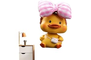 Maciun Ente Schreibtisch-Ornament – Schüttelkopf Ente Welpe | Auto Armaturenbrett Wackelkopf Hund Dekoration für Schlafzimmer Auto Armaturenbrett Schreibtisch Dekoration