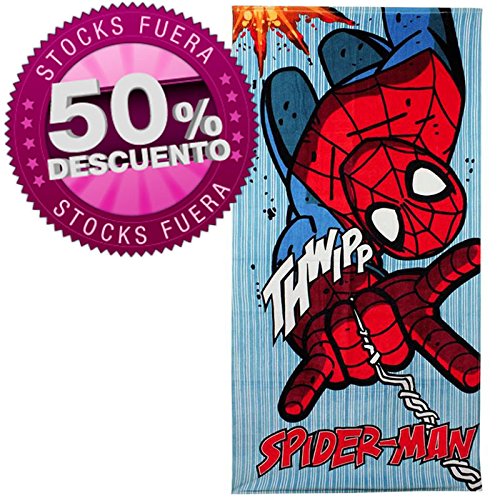 Spiderman 2200001093 - Toalla de playa, color azul y rojo