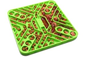 Doweiss Gamelle anti-glouton pour chien et chat - Gamelle anti-glouton pour chiens et chats - Vert