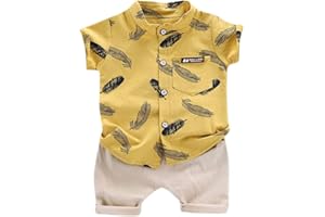 Rumity Baby Kleidung Jungen, Junge Neugeboren T-Shirt Bart Tops + Shorts Set Baby Kleidung Set Kleinkind Denim Sommer, T-Shirt Hosen Outfits