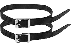 YNR Horse Riding Spur Rider Metal Blunt Rounded End Spurs Steel With Buckle Nylon (Spur Straps)