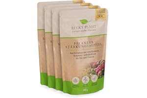 LUCKY PLANT Pflanzenstärkung 200g Pulver | Stärkeres Pflanzenwachstum & längere Blütezeit | Zimmerpflanzen, Sträucher, Rasen, Obst, Gemüse | Unbedenklich für Tier & Natur | Dünger-Alternative (4)