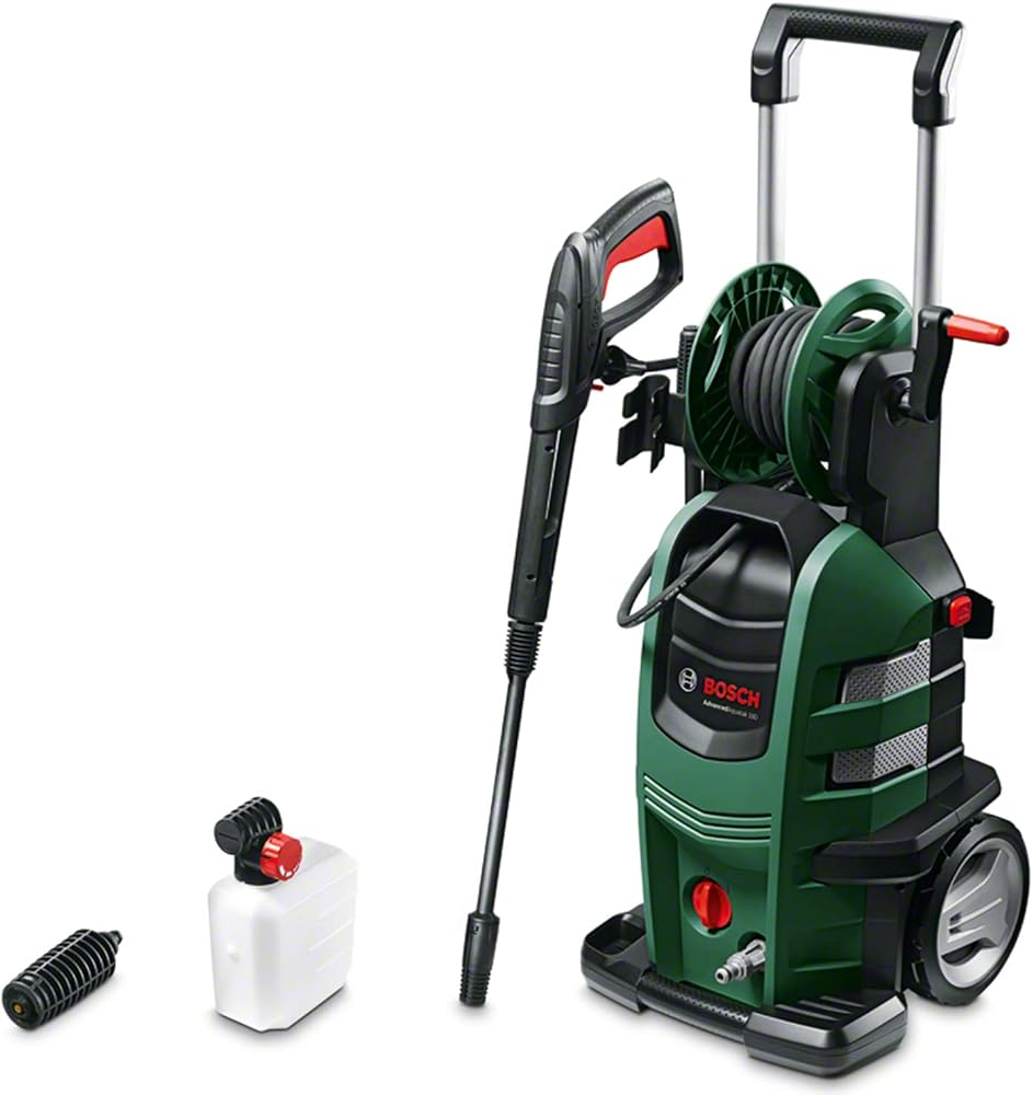 Bosch Advanced Aquatak 160 Yüksek Basınçlı Yıkama Cihazı, 8 M Hortum, 2600 W Motor Gücü, Vario Jet Fan ve Roto Power püskürtme ucu