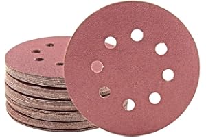 MioTools Fox Klett-Schleifscheiben, 125 mm, 8-Loch, f. Exzenterschleifer, Normalkorund (25 Stk.) K24