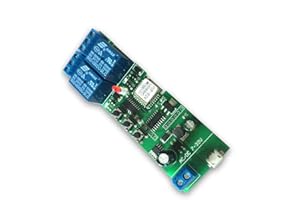 MHCOZY Wifi Relè Módulo funziona con Alexa/Google Home, interruttore WiFi DC 12V per dispositivo domestico intelligente fai-da-te, automatizza la tenda del garage (eWelink app, 2CH)