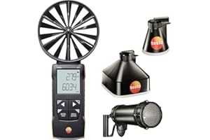 testo - 417 Set 2 Anémomètre numérique à hélice avec jauges et redresseur de courant