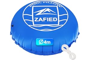 LUBAKED Poolkissen Winter, Pool Luftkissen Rund 4 Meter Durchmesser XXXL Pool Polster Hochwertige Materialien bis -25°C Doppelnaht Schwimmbadzubehör Pool Kissen für Winterfeste Poolabdeckung Schutz