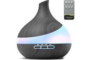 ‎DYOONOER 500 ML Aroma Diffuser, Upgrade Diffuser für große Räume, Aromatherapie Diffuser Mit Fernbedienung 4 Timer Einstellung 14 Farben LED automatischer Abschaltfunktion