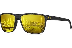 HENGOSEN Sunglasses Mens Polarised, Classic Vintage Sun Glasses, Lightweight Frame UV400 Protection for Driving Fishing Cycling