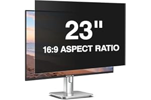 Pozlle 23 Inch Computer Privacy Screen for 23" 16:9 Aspect Ratio Widescreen Monitor, Eye Protections Anti Glare Blue Light Blocking Film, Anti Spy Screen Protector PC Monitor Privacy Filters