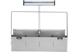 Lwuey Manueller Bodenblocker, Bodenblock-Macher mit Rutschfestem 5,1cm Quad Ballenpresse Handgehaltener Soil Block Maker 4er Bodenblöcke Starten Sämlingen Werkzeug Pflanzen Umpflanzen Gewächshaus