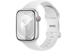 Charlam Pasek kompatybilny z zegarkiem Apple Watch 38 mm, 40 mm, 42 mm, 44 mm, 41 mm, 45 mm, 49 mm, dla mężczyzn i kobiet, miękki, silikonowy zamiennik paska do zegarka iWatch SE Series 9, 8, 7, 6, 5,