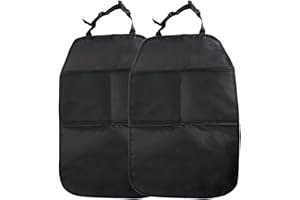 YoniYa 2 Pezzi Protettori di Seggiolini Auto Posteriore Protezione Impermeabile Coprire Seggiolino Auto per Protezioni Seggiolino Auto (Nero)