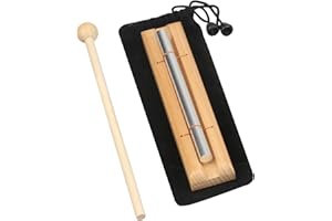 ROSEMO Chime Gong Glockenspiel Holz Klangstab Schlagzeug Percussion Instrumente mit Einzeln Ton Energy Chime mit Tasche Holzschlägel Klanghölzer für Musikalische Früherziehung Yoga Meditation