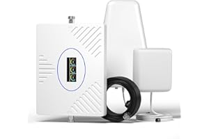 LINSINAL Amplificador Señal Movil 800/1800/2600MHz (Banda 20/3/7) Amplificador de Cobertura Movil LTE 4G 3G Repetidor 4G Compatible con Yoigo, Orange, Vodafone para Uso en Casa/Oficina