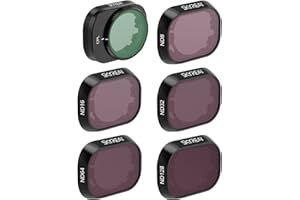 SKYREAT Skyreat Mini 4 Pro ND - Filtro polarizador, lente de cámara, paquete de 6 filtros compatibles con DJI Mini 4 Pro accesorios (CPL ND8 ND16 ND32 ND64 ND128) - (versión de plástico)