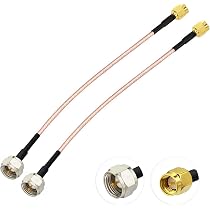 Superbat Cavo SMA Maschio-maschio RG316 30cm – Angolo Dritto, Per SDR, LNA, ADS-B, WiFi E Analizzatori Di Spettro, Confezione Da 2