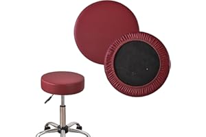 UYEOCO 2 Pezzi Copri Sgabello Rotondo/Rettangolare Copri Pouf da Bar Copriseduta Sedie Alta Elasticità Fodera per Sedia Lavabile Cuscino Copridivano Coprisgabello da Bar ( Color : 14@ , Size : 30-35cm/12-14i