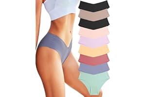 FINETOO 9 Pezzi Slip Senza Cuciture Donna Pantaloni a Vita Bassa Mutande Culotte e Parigamba Invisibili Biancheria Intima Sexy Biancheria Intima Comoda Mutandine Bikini Confezione Multipla XS-XL…