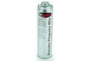 GOSYSTEM 3 X Butane/Propane (70:30) Mix Gas Cartridge, Silver, 350 g