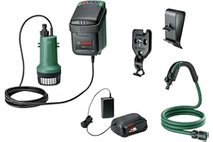 Bosch Bosch GardenPump 18V-2000 Submersible Pump (with 18V Battery and Charger, Range up to 25m)