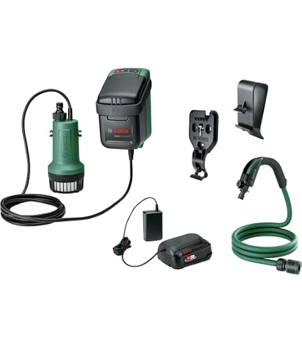 Pompa Sommergibile A Batteria 18V Per Einhell PXC, 120W, 12V, Con Cavo 4,5 M, Per Pozzi, Piscine E Cantine, Pompa Acqua E Olio Portatile