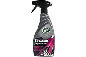Turtle Wax Hybrid Solutions - Detergente ceramico 3 in 1, spray per la cura dell'auto senza acqua, 500 ml, profumo fruttato, lava, lucida e incera tutto in uno, lascia una lucentezza a lunga durata