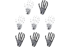 VYIBPDY 8 Stück punk schädel finger barrette, halloween haarspange,Halloween Mode Haarspangen Haarstyling Clips für Weihnachtsfest Friseur Styling