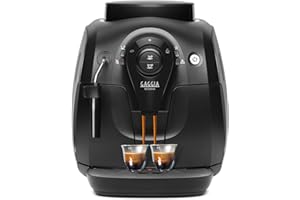 Gaggia Besana, Cafetera Automática para Espresso y Cappuccino, Café en Grano, RI8081, 1400W, Negro, 100% Made in Italy