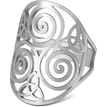 Orecchini Pendenti In Argento 925 Con Triskelion Celtico, 16x20 Mm, DTPsilver
