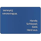 PR Print Royal Fußmatte mit Spruch - Handy, Schlüssel, Geld, Herd aus - Geschenk zum Einzug, Einweihungsgeschenk | rutschfest