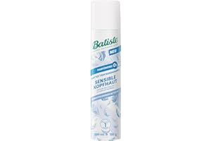 Batiste Shampoo secco per cuoio capelluto sensibile, senza profumo, 200 ml, senza risciacquo, spray per la cura dei capelli, dermatologicamente testato, delicato sul cuoio capelluto, formulazione