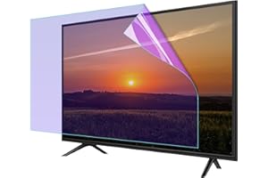 JQZWXX Película Antirreflejo para TV de 65 Pulgadas con Filtro de Luz Azul, Revestimiento Mate para Reducir Reflejos Y Mejorar La Comodidad Visual, Resistente A Los Rayos UV,65in1440x809mm