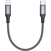 RAVIAD Cable USB C a iPhone 0.5M [MFi Certificado] Cable Cargador iPhone Carga R&aacute;pida Power Delivery Cable Tipo C a iPhone pa