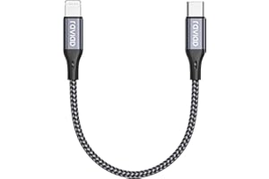 RAVIAD Cable USB C a iPhone 0.5M [MFi Certificado] Cable Cargador iPhone Carga Rápida Power Delivery Cable Tipo C a iPhone para iPhone 13 Pro Max/13 Mini/12 Pro/11/SE 2020/XR/XS/X/8/8 Plus - Gris