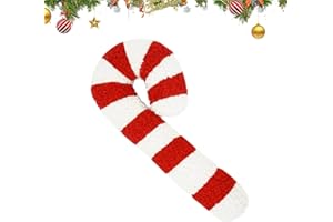 Znnhnn Cuscino natalizio a forma di Bastoncino di Zucchero, Cuscino di Peluche Riutilizzabile, Cuscino Decorativo Invernale, Cuscino Natalizio Decorativo per Casa, Soggiorno, Camera