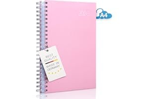 EDITION CUMULUS 2025 – Le gros gros - Calendrier DIN A4 – STRAWBERRY ICE – Reliure spirale – Une page par jour – Agenda personnel – Agenda de bureau – Agenda de projet - Emploi du temps