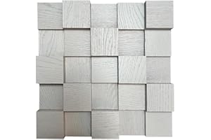 IG Acoustics Diffusore acustico 2D 500, 30 x 30 cm, diffusore acustico, pannello da parete in legno, pannello acustico (bianco)