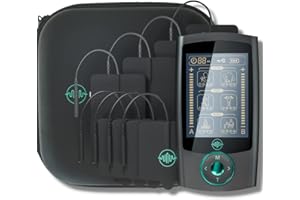 Magic Massage Company magiPULSE, Dual Channel TENS EMS Machine for Pain Relief, Muscle Stimulator with High Quality TENS Electrode Pads for Back, Joint, 24 Programs and 20 Intensity Levels