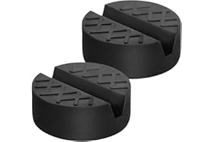 QHSXMQ 2 Pack Universal Floor Jack Pad Adapter with Slotted Rubber Blocks for Car Trolley and Repair Accessories - 65 * 65 * 33MM