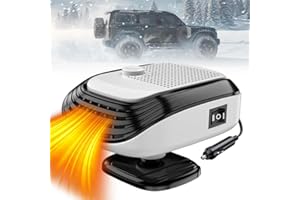 ‎GENERISCH Generisch Auto Schneeräumungswerkzeug, 12V 150W Tragbare Auto-Interferenz-Anti-Frost Scheibenenteiser, Winter Auto Schneeräumungs Zubehör für für Wohnmobil Camper LKW PKW (Weiß)
