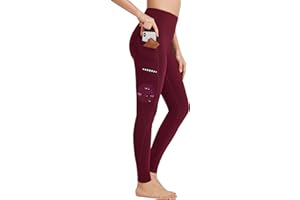 BAYGE Leggings Deportivos Térmicos Mujer Cintura Alta Fleece Forrado Impermeable Opaco Control Vientre Ajustado Slim Fit Yogahose Pantalón Deportivo Sweathose Fitness con Bolsillos